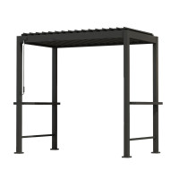 Альтанка MIRADOR BBQ 2,55x1,5m, темно-сіра