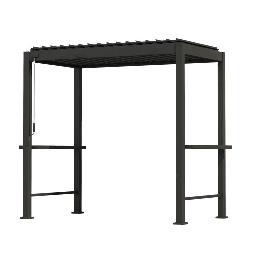Альтанка MIRADOR BBQ 2,55x1,5m, темно-сіра Альтанка MIRADOR BBQ 2,55x1,5m, темно-сіра