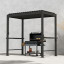 Альтанка MIRADOR BBQ 2,55x1,5m, темно-сіра Альтанка MIRADOR BBQ 2,55x1,5m, темно-сіра