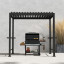 Альтанка MIRADOR BBQ 2,55x1,5m, темно-сіра Альтанка MIRADOR BBQ 2,55x1,5m, темно-сіра