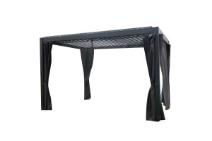 Альтанка MIRADOR-111 3x3m зі шторами, темно-сіра