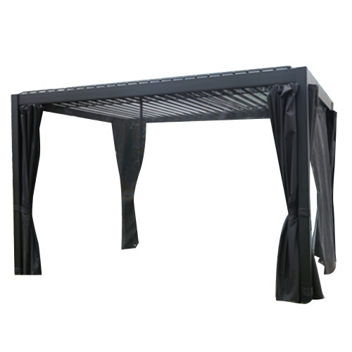 Альтанка MIRADOR-111 3x3m зі шторами, темно-сіра Альтанка MIRADOR-111 3x3m зі шторами, темно-сіра