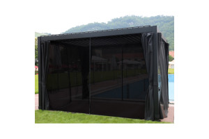 Альтанка MIRADOR-111, 3x4m з текстильними шторами