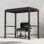 Альтанка MIRADOR BBQ 2,55x1,5m, темно-сіра