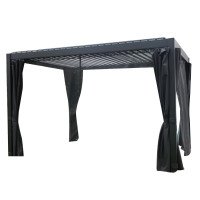 Альтанка MIRADOR-111 3x3m зі шторами, темно-сіра
